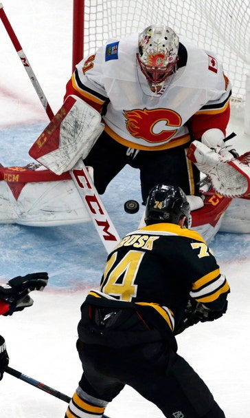 DeBrusk, Marchand lift Bruins over Flames 6-4